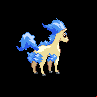 Ponyta mâle shiny dans Noire et Blanche